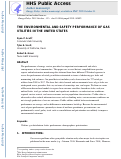 Cover page: The environmental and safety performance of gas utilities in the United States