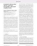 Cover page: Integrated intravascular optical coherence tomography ultrasound imaging system