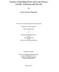 Cover page: Arsenic in Drinking Water and Lung Disease in Chile, California and Nevada