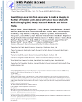 Cover page: Quantifying cancer risk from exposures to medical imaging in the Risk of Pediatric and Adolescent Cancer Associated with Medical Imaging (RIC) Study: research methods and cohort profile