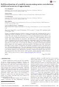 Cover page: Self-localization of a mobile swarm using noise correlations with local sources of opportunity.