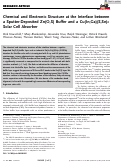 Cover page: Chemical and Electronic Structure at the Interface between a Sputter‐Deposited Zn(O,S) Buffer and a Cu(In,Ga)(S,Se)2 Solar Cell Absorber