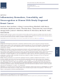 Cover page: Inflammatory Biomarkers, Comorbidity, and Neurocognition in Women With Newly Diagnosed Breast Cancer