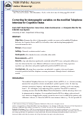 Cover page: Correcting for Demographic Variables on the Modified Telephone Interview for Cognitive Status