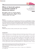 Cover page: Effects of electrode pattern on thermal runaway of lithium-ion battery