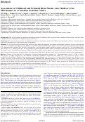 Cover page: Associations of Childhood and Perinatal Blood Metals with Children’s Gut Microbiomes in a Canadian Gestation Cohort