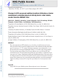 Cover page: Change in GPS-assessed walking locations following a cluster-randomized controlled physical activity trial in older adults, results from the MIPARC trial