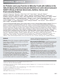 Cover page: Air Pollution and Lung Function in Minority Youth with Asthma in the GALA II (Genes–Environments and Admixture in Latino Americans) and SAGE II (Study of African Americans, Asthma, Genes, and Environments) Studies