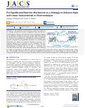 Cover page: Pre-Equilibrium Reaction Mechanism as a Strategy to Enhance Rate and Lower Overpotential in Electrocatalysis