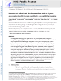 Cover page: Neonate and infant brain development from birth to 2 years assessed using MRI-based quantitative susceptibility mapping