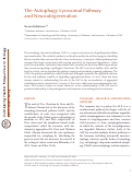 Cover page: The Autophagy Lysosomal Pathway and Neurodegeneration