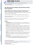 Cover page: Bone mineral density in patients with inherited bone marrow failure syndromes