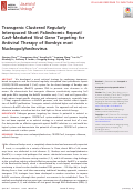 Cover page: Transgenic Clustered Regularly Interspaced Short Palindromic Repeat/Cas9-Mediated Viral Gene Targeting for Antiviral Therapy of Bombyx mori Nucleopolyhedrovirus