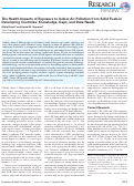 Cover page: The health impacts of exposure to indoor air pollution from solid fuels in developing countries: knowledge, gaps, and data needs.