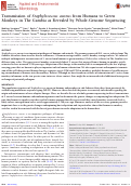 Cover page: Transmission of Staphylococcus aureus from Humans to Green Monkeys in The Gambia as Revealed by Whole-Genome Sequencing