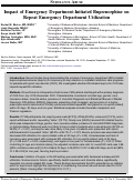 Cover page: Impact of Emergency Department-Initiated Buprenorphine on Repeat Emergency Department Utilization