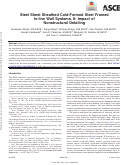 Cover page: Steel Sheet Sheathed Cold-Formed Steel Framed In-line Wall Systems. II: Impact of Nonstructural Detailing