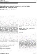 Cover page: Family Influences on the Relationship Between Hurricane Exposure and Ataques de Nervios