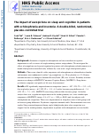 Cover page: The impact of eszopiclone on sleep and cognition in patients with schizophrenia and insomnia: A double-blind, randomized, placebo-controlled trial