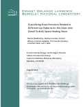 Cover page: Quantifying Stove Emissions Related to Different Use Patterns for the Silver mini
(Small Turkish) Space Heating Stove