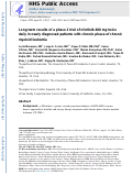 Cover page: Long-term results of a phase 2 trial of nilotinib 400&nbsp;mg twice daily in newly diagnosed patients with chronic-phase chronic myeloid leukemia.