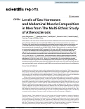 Cover page of Levels of&nbsp;Sex Hormones and Abdominal Muscle&nbsp;Composition in Men&nbsp;from The Multi-Ethnic Study of Atherosclerosis.