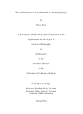 Cover page: The combinatorics of h*-polynomials of rational polytopes