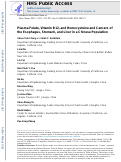 Cover page: Plasma Folate, Vitamin B12, and Homocysteine and Cancers of the Esophagus, Stomach, and Liver in a Chinese Population