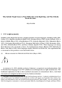 Cover page of Why Syllable Weight Seems to Work Differently at the Right Edge, and Why It Really Works the Same