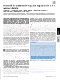 Cover page: Emergent constraint on crop yield response to warmer temperature from field experiments