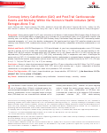 Cover page: Coronary Artery Calcification (CAC) and Post-Trial Cardiovascular Events and Mortality Within the Women's Health Initiative (WHI) Estrogen-Alone Trial.