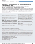 Cover page: Association of Race and Ethnicity with Sedation Management in Pediatric Intensive Care.