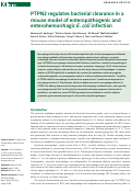 Cover page: PTPN2 regulates bacterial clearance in a mouse model of enteropathogenic and enterohemorrhagic E. coli infection