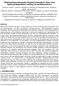 Cover page: Engineering Nanoscale Thermal Transport: Size- and Spacing-Dependent Cooling of Nanostructures