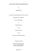 Cover page: Towards a More Stable Network Infrastructure