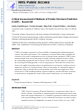 Cover page: Critical assessment of methods of protein structure prediction (CASP)—Round XIV