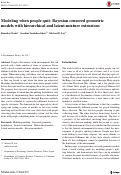 Cover page: Modeling when people quit: Bayesian censored geometric models with hierarchical and latent-mixture extensions.