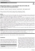 Cover page: Hydroxychloroquine use is associated with reduced mortality risk in older adults with rheumatoid arthritis