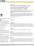 Cover page: Oral, Nasal and Pharyngeal Exposure to Lipopolysaccharide Causes a Fetal Inflammatory Response in Sheep