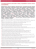 Cover page: A targeted genetic association study of epithelial ovarian cancer susceptibility