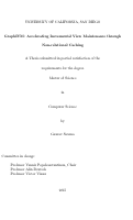 Cover page: GraphIVM : Accelerating Incremental View Maintenance through Non-relational Caching