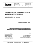 Cover page: Improved Price Indexes for Durable Goods: Measuring the Course of Sweding Housing Prices