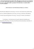 Cover page: Situational Factors and Mechanisms in Pathways to Violence INTRODUCTION