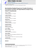 Cover page: Benchmarking Treatment Response in Tourette's Disorder: A Psychometric Evaluation and Signal Detection Analysis of the Parent Tic Questionnaire.