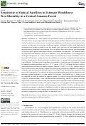 Cover page: Sensitivity of Optical Satellites to Estimate Windthrow Tree-Mortality in a Central Amazon Forest