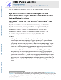 Cover page: High-Dimensional Fixed Effects Profiling Models and Applications in End-Stage Kidney Disease Patients: Current State and Future Directions.