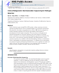 Cover page: Clinical Metagenomic Next-Generation Sequencing for Pathogen Detection