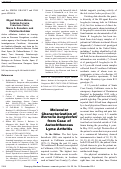 Cover page: Molecular Characterization of Borrelia burgdorferi from Case of Autochthonous Lyme Arthritis - Volume 20, Number 12—December 2014 - Emerging Infectious Diseases journal - CDC