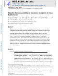 Cover page: Empathic Accuracy and Shared Depressive Symptoms in Close Relationships