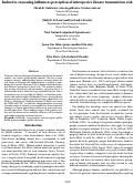 Cover page: Inductive reasoning influences perception of interspecies disease transmission risk